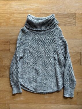Prana Woman's Sz M Callisto Turtleneck Pullover Chunky Knit Sweater